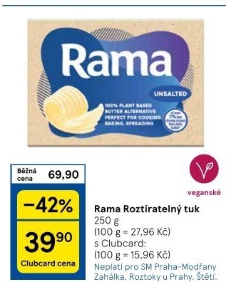 Rama rostlinná Plant Based Butter Alternative