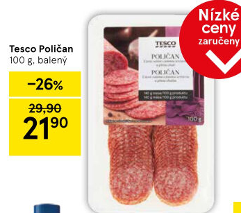 Salám Poličan Tesco