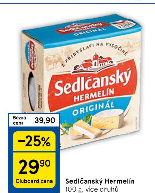 Sýr Hermelín Sedlčanský