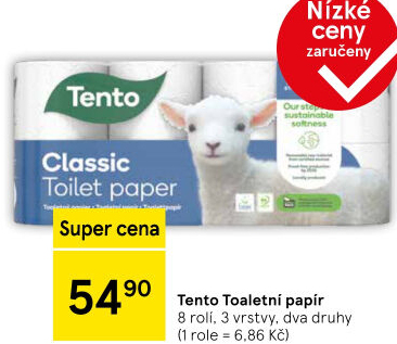 Toaletní papír 3vrstvý Tento