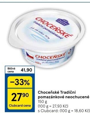 Tradiční pomazánkové Choceňské