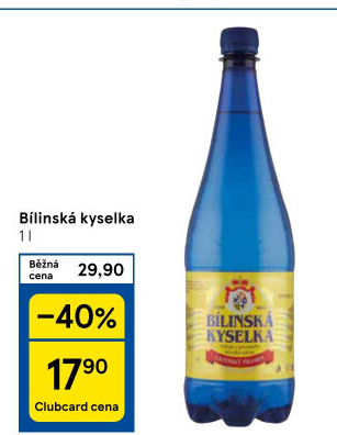 Voda Bílinská kyselka
