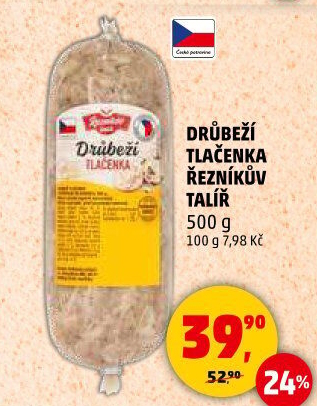 Drůbeží tlačenka Řezníkův talíř