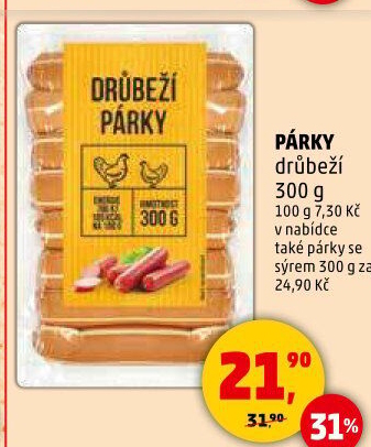 Párky drůbeží