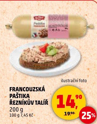 Paštika francouzská Řezníkův talíř