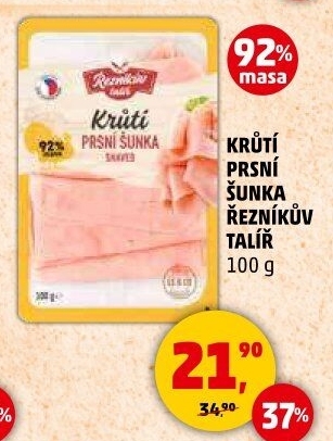 Šunka krůtí prsní Řezníkův talíř