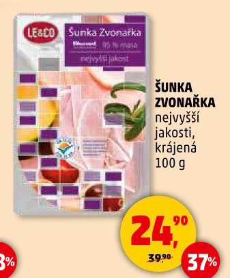 Šunka Zvonařka nejvyšší jakosti LE&amp