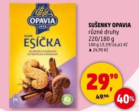 Sušenky Zlaté Opavia - boxy