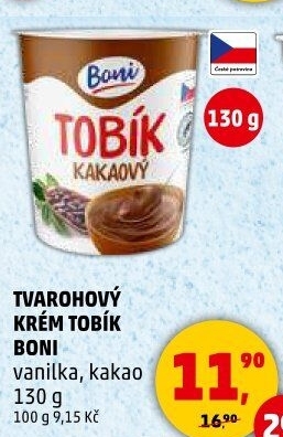 Tvarohový krém Tobík Boni