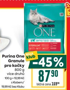 Granule pro kočky One Purina