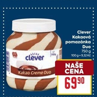 Kakaová pomazánka Duo Clever