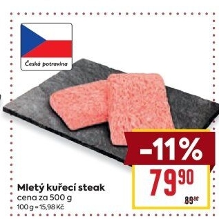 Kuřecí steak mletý
