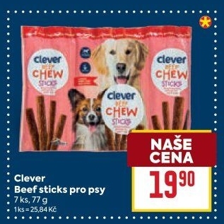 Pamlsky pro psy Beef stick Clever