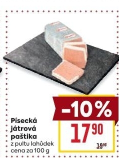 Paštika játrová písecká Maso uzeniny Písek
