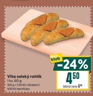 Rohlík Vita selský