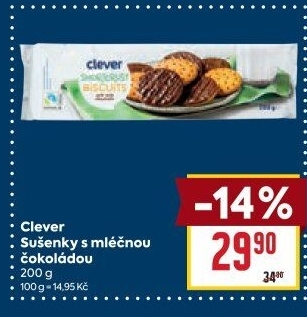 Sušenky s čokoládou Clever