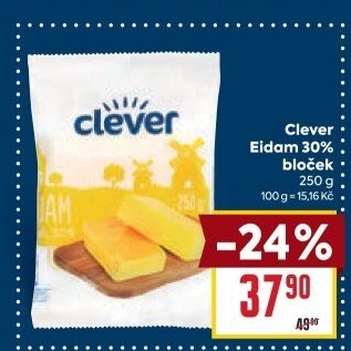 Sýr Eidam 30% Clever