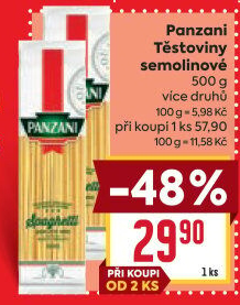 Těstoviny Panzani
