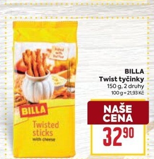 Tyčinky Twist Billa
