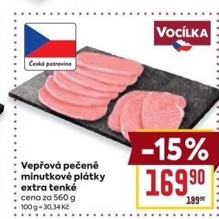 Vepřová pečeně bez kosti Vocílka
