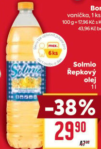 Řepkový olej Solmio