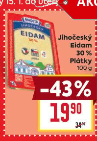 Sýr Eidam Jihočeský 30% Madeta