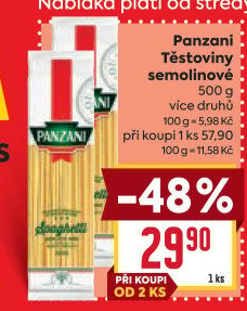 Těstoviny Panzani