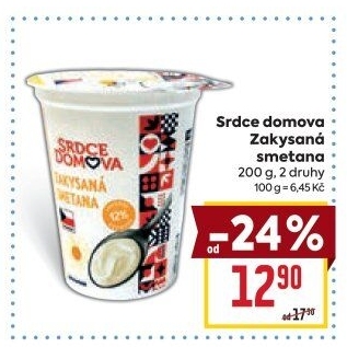 Zakysaná smetana Srdce Domova