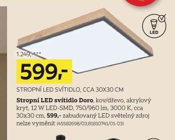 STROPNÍ LED SVÍTIDLO
