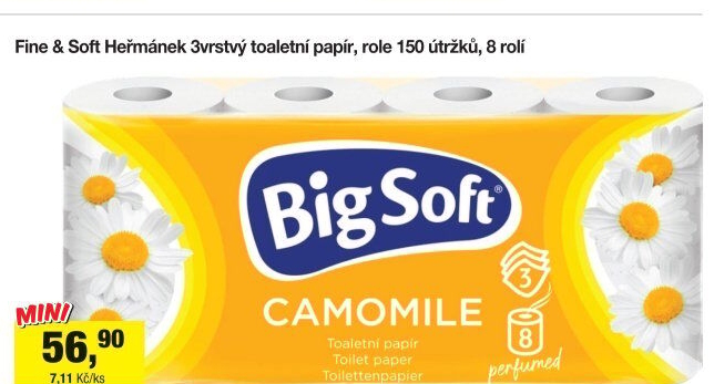 Toaletní papír 3vrstvý Big Soft