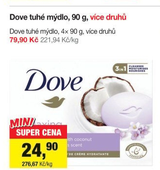 Tuhé mýdlo krémovéDove