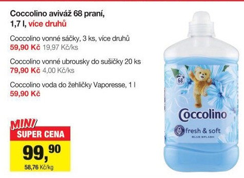 Voda do žehličky Coccolino