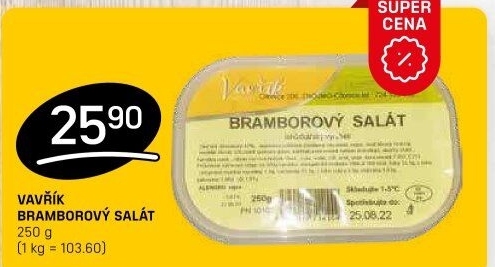 Bramborový salát Lahůdky Vavřík