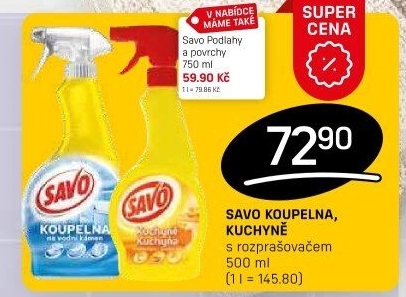 Čistič na povrchy a podlahy Savo
