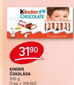 Čokoládky Kinder