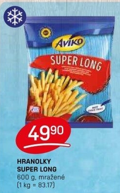 Hranolky mražené Super Long Aviko