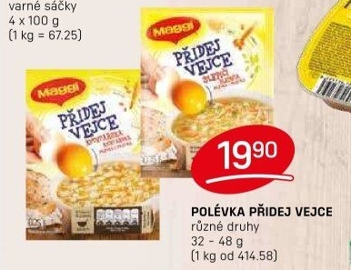 Instantní polévka Přidej vejce Maggi