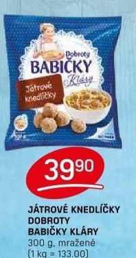 Knedlíčky játrové mražené Dobroty Babičky Kláry