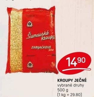 Kroupy šumavské Mlýn a krupárna MRSKOŠ