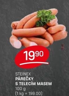 Párečky s telecím masem Steinex
