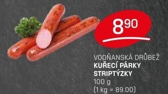 Párky kuřecí striptýzky Vodňanské kuře