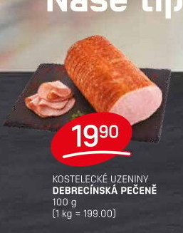 Pečeně debrecínská Kostelecké uzeniny