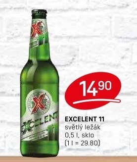 Pivo světlý ležák 11° Excelent