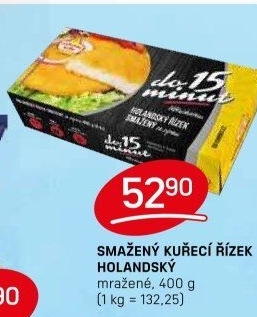 Řízek kuřecí holandský smažený mražený Vodňanské kuře