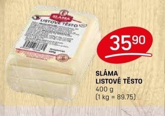 Těsto listové Sláma