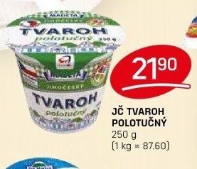 Tvaroh polotučný Jihočeský Madeta