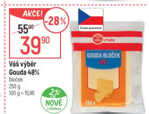 Sýr Gouda 48 % Váš Výběr