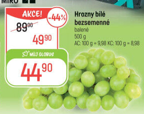Hrozny bílé bezsemenné