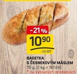 Bageta česneková
