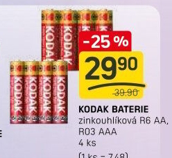 Baterie Zinc Kodak